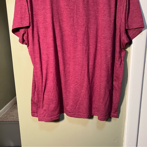 Burgundy T-Shirt Adventure Awaits Mountain Graphic 4XL - Picture 7 of 9